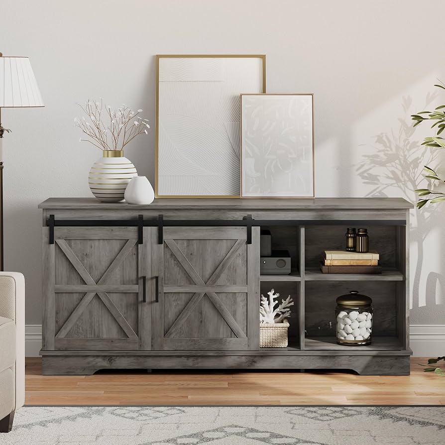 Amazon.com: YITAHOME Farmhouse TV Stand for 65/60/55 Inch